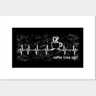 Coffee Time Sign Posters and Art